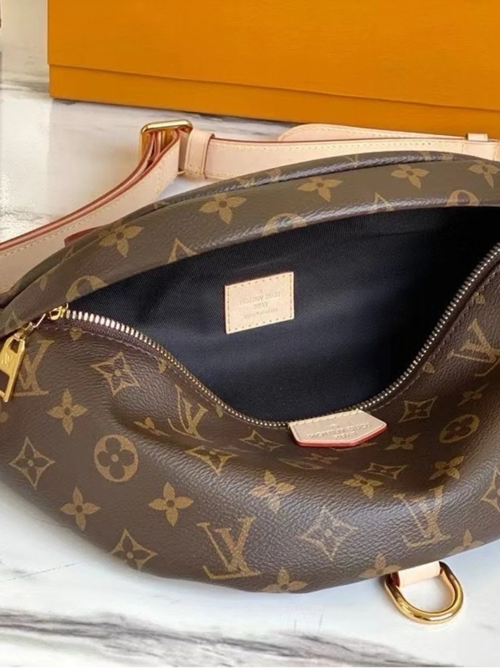 Louis Vuitton Monogram Canvas Brown Crossbody Belt Bag